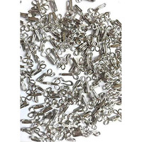 Paushak Boutique Used For Tailoring Material Ladies Silver Blouse Hook (Pack Of 5) Each Pack Contains 100 Pieces