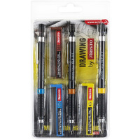 Aristo 0.3Mm 0.5Mm 0.7Mm Mechanical Clutch Lead Pen Pencils | Spare Hb Leads | For Drafting Writing Sketching Drawing Calligraphy