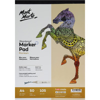 Mont Marte Bleedproof Marker Pad 105Gsm A4 50 Sheets
