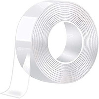 Kindred Double Sided Tape Multipurpose Removable Adhesive For Walls Washable Reusable Strong Sticky Strips Grip Wall Washable Tape 3 Meter.(Pack Of 1)