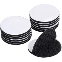 Gitgrnth Self Adhesive Interlocking Tape,Heavy Duty Rug Carpet Gripper Pad, Industrial Strength Hook Loop Dots, Double Sided Coins Sticky Tape For Classroom, Office, Home Wall Decor Tools Hanging (10)
