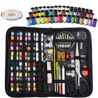 Elephantboat 172Pcs Sewing Kit With Stitching Needle Tool, Multi Color Threads, Scissors, Thimble, Threader, Tape Measure - Diy Home And Travel Sewing Bag