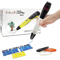 Wol3D I Touch Pace 3D Magic Pen (White) For Kids, Ergonomic Grip, Adjustable, Intelligent Speed & Temperature Regulation, Oled Display Speed, Accepts 1.75Mm Pla/Abs Filaments, 0.7Mm Nozzle, Usb 5V 2A