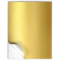 Sehgal A4 180 Gsm Metallic Gold A4 Self-Adhesive Sticky Sheets For Creative Crafts And Projects Pack Of 25