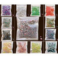 Diy Crafts Pack Of 150 Pcs 150X1, Color: Mix Size Pink, 150-200Pcs/Pack Mix Size 3/4/5/6/8Mm Beads With Hole Colorful Pearls Round Acryli(Pack Of 150 Pcs 150X1, Color: Mix Size Pink)