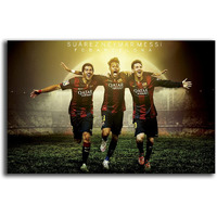 Pixelartz Wall Poster Neymar Messi Suarez Hd Football - Hd Quality 12 X 18 Inches (137)