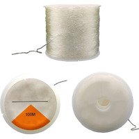 Diy Crafts Pack Of 1 Pc, Transparent Color, As Image Jewellery Thread For Necklaces Nylon Wire Jewellery-Making Display (Pack Of 1 Pc, Transparent Color)