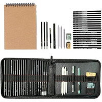 Kraptick Sketch Pencil Set - Drawing & Shading Pencils, Charcoal Pencils, Sketching Book - Perfect For Adult Artists - Yellow, Unisex, All Seasons