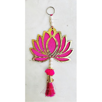 Sphinx Mdf Lotus Cut Outs, Tassels Latkans, Floral Wall Hangings, Lotus Candle Holder, T-Lites - Main Entrance & Backdrop Decorations (2 Piece)