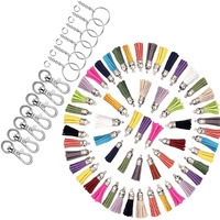 Diy Crafts Pack Of 12 Pcs Set, Equal Ratio Tassel Keychain Jump Ring, Jump Rings Faux (Pack Of 12 Pcs Set, Equal Ratio Tassel Keychain Jump Ring)