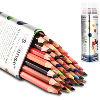 Shuttle Art 36Pcs Hexagon Pencils Watercolor Pencils Set, Colour Pencils Set For Adult Colouring Books, Premium & Professional Artist Colored Pencil Set Ideal For Drawing, Coloring (Multicolor)