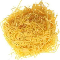 House Of Craft - 100 Grams Lemon Yellow Paper Grass For Crafts Project Gift Packing, Packing Of Gifts For Marriage, Christmas, Baby Shower & Any Other Occasion Or Party (Lemon Yellow)