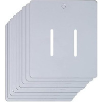 Zenomia White Paper Cardboard Hair Clip Hair Claws Blank Cards Jewelry Display Hair Bow Organizer Tags | Holder Rectangle Paper Cardboard For Hair Accessories Display (50Pcs) (3.15X2.75 Inch)