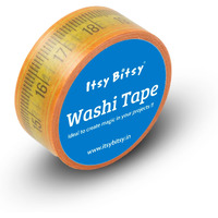 Itsy Bitsy Washi Tape Measurements 15Mmx10Mtr | For Craft Scrapbooking, Gift Wrapping, Border, Diary Decoration, Journal Planner | Tapes For Diy Art & Crafts