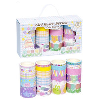 Crafty Cuddle Washi Tape Set Decorative Japanese Masking Paper Tape For Scrapbooking, Planners, Card/Gift Wrapping, Diy Decor And Craft Supplies - 20 Pcs (Multicolor) Random Design