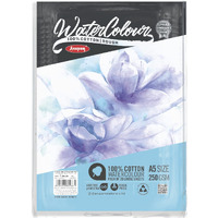 Anupam 100% Cotton Watercolour Paper Loose Sheets - Natural White - Rough Press Paper - 250 Gsm - 20 Sheets - A5