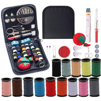 Funblast Sui Dhaga Kit  Needle And Thread Box, Small & Portable Travel Sewing Kits Box, Tailoring Accessories, Emergency Stitching Kit, Travel Sewing Box, Stitching Items Box For Home, Ladies (B)