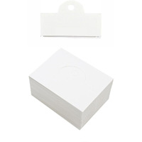 Zenomia Jewelry Card For Small Business, Hanging Display Cards, Bracelet, Earring, Keychain White 50Pcs(3.14X2.36In)