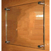 Bigimall Acrylic Sandwich Sheet Board For Display Ads Posters Pictures Information 12"X18" (Transparent - 12 X 18 Inches).