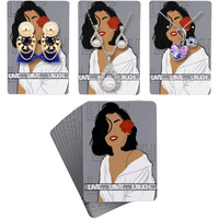 Festiko Premium Decorative Animated Jewellery Cards (Design 4, Pack Of 200 Pcs), Premium Jewellery Tags For Earring & Necklace, Rectangle Display Cards For Ornaments
