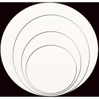 Bigimall 2Mm White Opaque Acrylic Sheet Circle Perspex Plexiglass [Diameter : 6 Inch, 8 Inch, 10 Inch, 12 Inch ] (Combo [6 + 8 + 10 + 12] Inches)