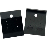 Diy Crafts 1.5 X 1.5 Inch Earring Jewelry Display Hanging Cards Velvet/Plastic Card (Non Velvet) Showcase For Jewelry Accessory Display (Black) Display Cards (Pack Of 50 Pcs, Velvet Card)