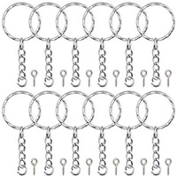 Diy Crafts Design # No 2, Pack Of 600 Pcs, Keyrings With Chain, Jump Ring (Design # No 2, Pack Of 600 Pcs)