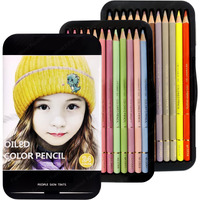 Funblast Pack Of 24 Oil Colour Pencils Set - Bright And Strong Color Pencils For Artists, Non-Toxic Colouring Set, Safe Colour Pencils For Children, Artist Colour Pencils