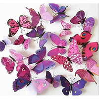 Jaamso Royals 3D Butterfly Stickers For Wall, Decoration Items, Stickers, Home-Decor, For Walls Decoration (90Cm X 90Cm)