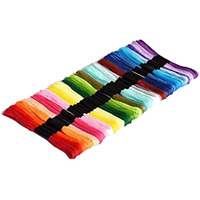 Diy Crafts 25 Skeins, Combo, Embroidery Floss Rainbow Color Skeins Per Pack Cross Stitch Threads Friendship Bracelets Floss Crafts Floss - Skeins Per Pack (25 Skeins, Combo)