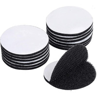 Fastmart Heavy Duty Hook Loop Tape, Round Velcro Tape Dots, Double Sided Adhesive Velcro, Rug Carpet Cushions Anti Slip Tape, Strong Removable And Reusable (Pack Of 15)