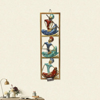 Handicrafts Paradise Home Decor Wrought Iron Musicians Wall Art Showpiece (6.75 X 24 Inch, Multicolor, Standard)