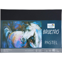Brustro Artists Pastel Papers 160 Gsm A4 Black 2 Packets (Each Packet Contains 12 Sheets)
