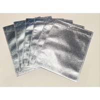 Satyam Kraft 6 Pcs Non Woven Fabric Gift Bags Paper Bags For Return Gifts, Bags With Handle Gift Covers For Gifting, Xmas, Wedding, Christmas, Birthday, Events (Small) (Silver)
