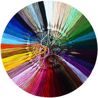 Hasthip Polyester 76Pcs,38 Colors Handcraft Tassels With Loop For Jewelry Making Souvenir, Bookmarks, Diy Craft Accessory, Multicolor
