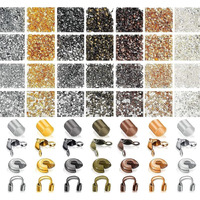 Diy Crafts 50 Pcs, Bright Gold, Brass Tube Crimp Beads Crimp Beads Knot Covers Wire Guardians Bead Tips Knot Covers For Diy Jewelry Bracelets Necklaces Making (Uns (50 Pcs, Bright Gold)