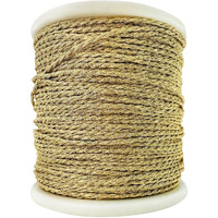 Embroiderymaterial Twisted Metallic Machine Zari Thread/Dori For Embroidery, Aari Work, Tassels, Jewellery, Bracelet, Lace, Crochet & Hand Embroidery (1Mm Width, 73 Meters, Gold Color)