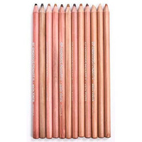 Jern Artbee 12 Pcs Professional Skin Tints Pastel Soft Colored Pencils For Portrait Drawing