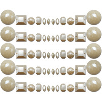 Diy Crafts 50 Grm, As Image, As Image Diy Accessory Findings Jewellery Clasps Fittings Diy Jewellery Making Accessories Pearl Color Acrylic Material S (50 Grm, As Image)