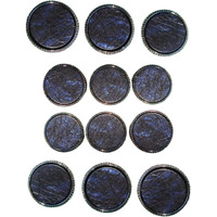 Spongy Double Shaded Designer Metal Button For Blazer Suit I Sherwani I And Indian Dresses I Pack Of 6Pcs Big & 6Pcs Small I #121