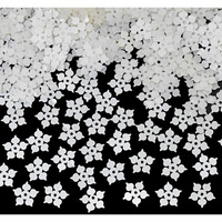 Embroiderymaterial Flower Shape Sequins Sitara For Craft And Embroidery 50Gm (Off White, 8Mm)