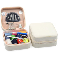 Funblast Sui Dhaga Kit - Needle And Thread Box, Small & Portable Travel Sewing Kit With Small Scissor, Thread Set, Tailoring Accessories, Emergency Stitching Kit (White)