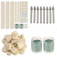 Diy Crafts Pack Of 40 Pcs With 3 Mendral, Multi, Polisher Set For Rotary Tool Including Polishing (Pack Of 40 Pcs With 3 Mendral, Multi)