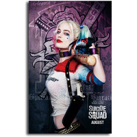 Pixelartz Wall Poster - Harley Quinn - Suicide Squad - Movie - Hd Quality Poster