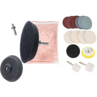 Diy Crafts 2 Inch Kit, 200 Grm Cerium Oxide Polishing Powder, Glass Polishing Kit Scratch Removal Set, 34 Pcs Deep Scratch Remover Cerium Oxide Abr (2 Inch Kit, 200 Grm Cerium Oxide Polishing Powder)