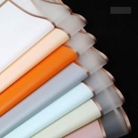Satyam Kraft 5 Pcs Waterproof Gradient Korean Gift & Bouquet Paper | Wrapping Paper For Gift Packing | Gift Sheets For Birthday, Wedding, Enagagement, Anniversary, Chocolate Packing, Return Gifts, Floral Decoration & Handmade Gifts Wrapping (Multicolour)