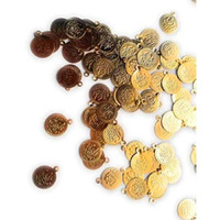 Aarna Fashion Medium Size Mahalakshmi Kasu For Aari, Zardosi Embroidery, Craft And Jewellery Work (50 Pieces)