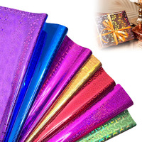 Glun Pack 50 Multicolour Holographic Gift Wrapping Sheets, 65Cm X 45Cm, Multicolor Metallic Sheets Ideal For Special Occasions Like Gift Wrap, Decoration, And Loved Ones' Gifts