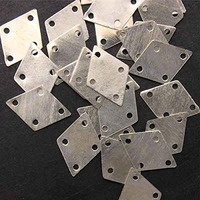 Embroiderymaterial Diamond Shape Metal Sequins Sitara For Craft And Embroidery (100 Gram)
