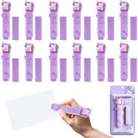Toyshine 12 Pc Dynamic Push-Pull Design Retractable Shape Unicorn Expandable Erasers With Refill Eraser For Kids Boys Girls School Supplies